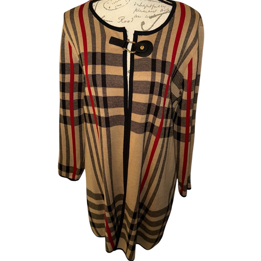 Anne Klein Long Line Cardigan Sweater